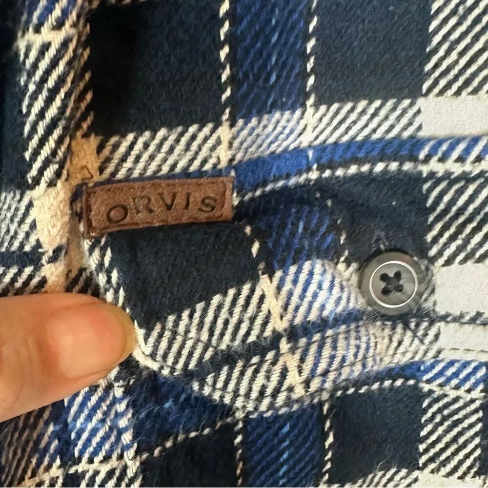 ORVIS FLANNEL CAMISOLA - Picture 4 of 12